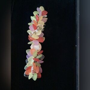 Vintage Benetton Candy Quartz watch Colorful Beaded heart Bracelet